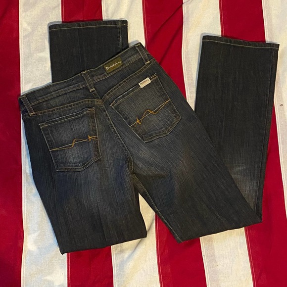 David Kahn Womens Size 2 Straight Leg Distressed Gray Jeans - Picture 3 of 5